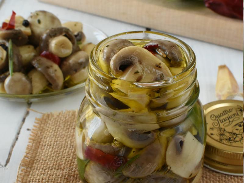 PREPARARE I FUNGHI SOTT'OLIO